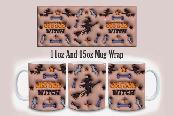 3D Inflated Little Witch Mug Design Guide