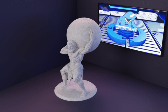 Atlas: The Titan of Greek Mythology in 3D