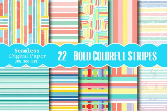 Bold Colorful Stripes Seamless Pattern: A Versatile Design Resource