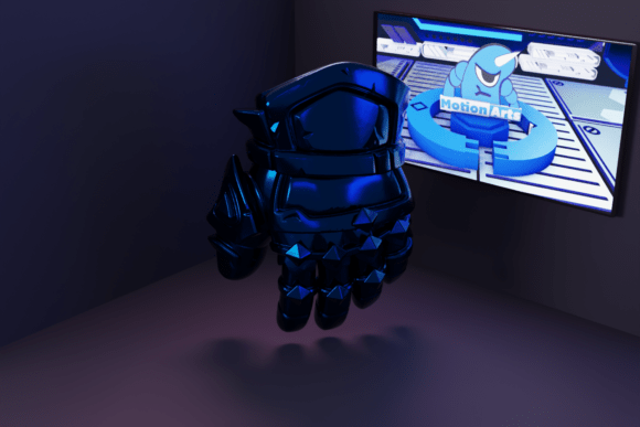 Cartoon RPG Glove in 3D Design