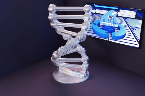 DNA Motorcycle Chain: Merging Mechanical Engineering with Biological Symbolism in 3D Design
