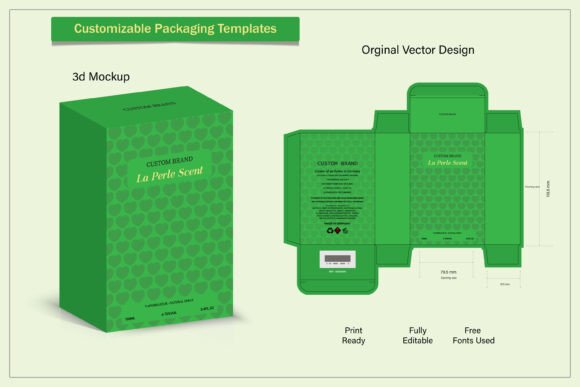 Elevate Your Brand with 3D Perfume Box Templates