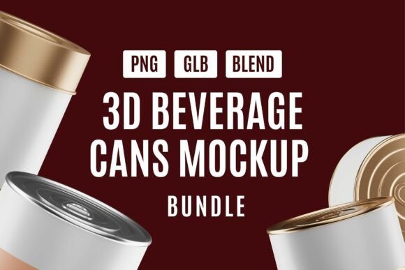 Elevating Brand Presentations with the Beverage Can Mockup Kit Bundle