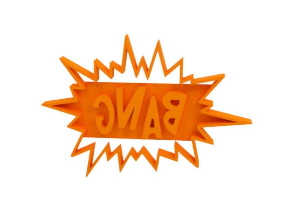 Evaluating the BANG Comic Style Cookie Cutter STL for 3D Printing
