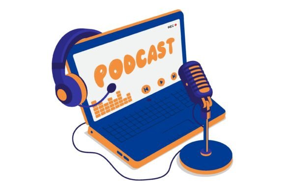 Isometric Home Sound Recording Studio: Visualizing the Modern Podcast Setup