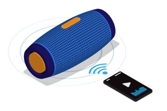 Isometric Portable Music Speaker Connect
