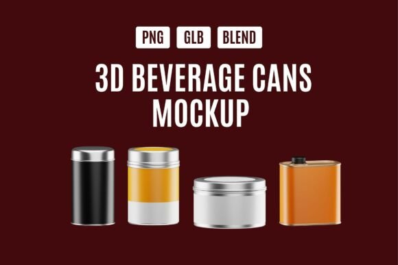 Mastering Product Visualization with Beverage Can Mockup Kit Set 05