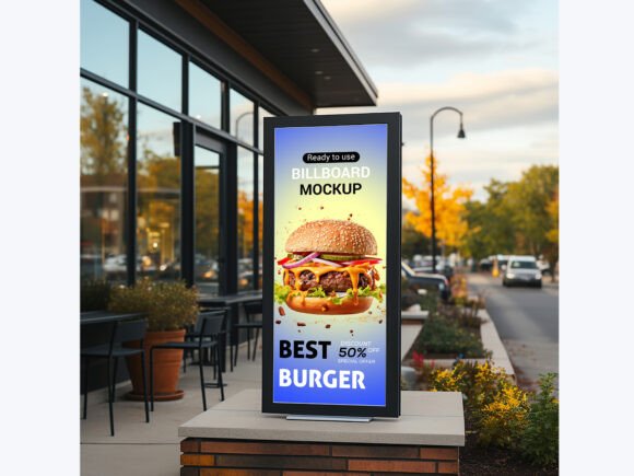 Mastering Visual Impact: A Guide to Using Realistic Restaurant Billboard Mockup Templates