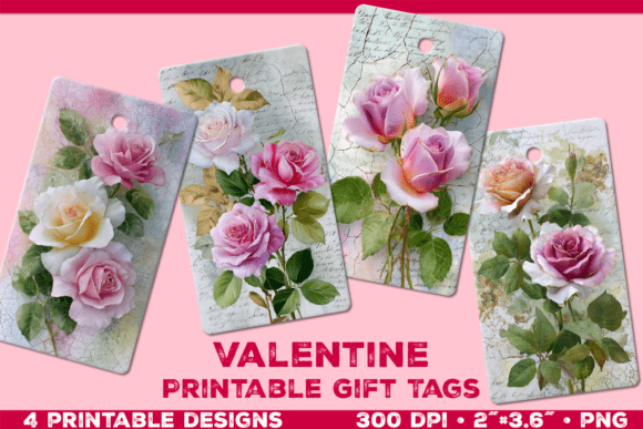 Printable Gift Tags with Roses: Elevating Presentation Through Digital Craftsmanship