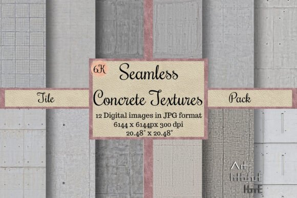 Seamless Tile Concrete Textures, 4K