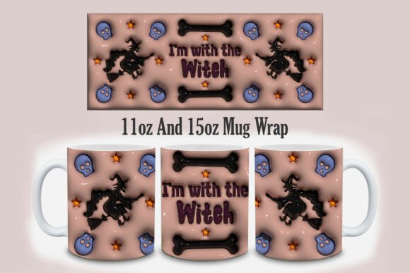 Strategic Branding with the 3D I’m With the Witch Mug Design