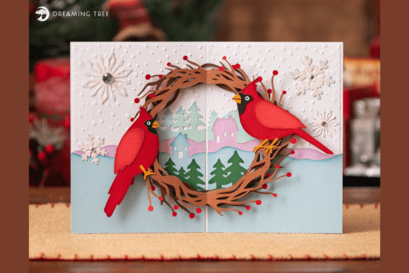 Strategic Craftsmanship: Leveraging the Cardinal Wreath Card SVG for Meaningful Connection