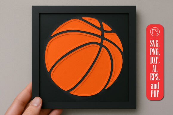 Strategic Design Application: The Layered Papercut Basketball SVG Cut File